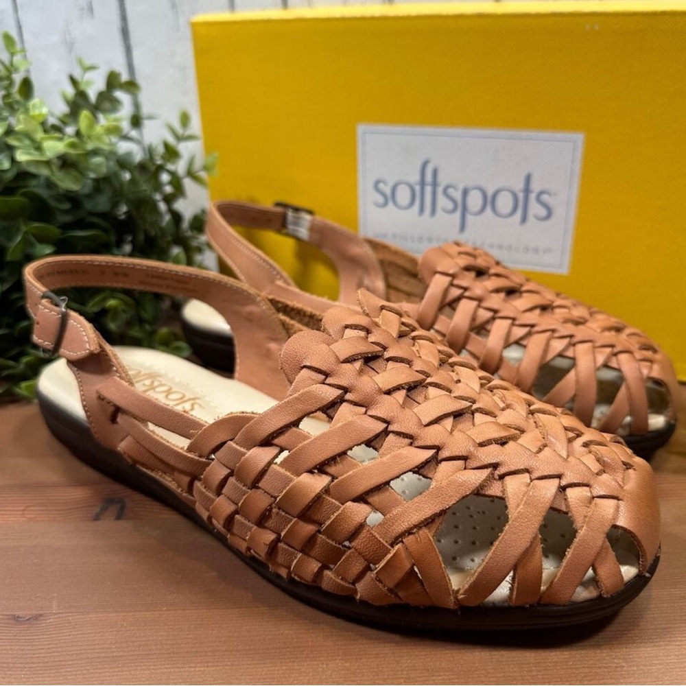 Softspots Women's Tobago Slingback Flats Sandals | Size 9 Wide